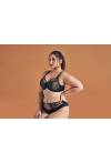 Biustonosz AVA czarny, miękkie miseczki - AV 2072 SOFT BLACK