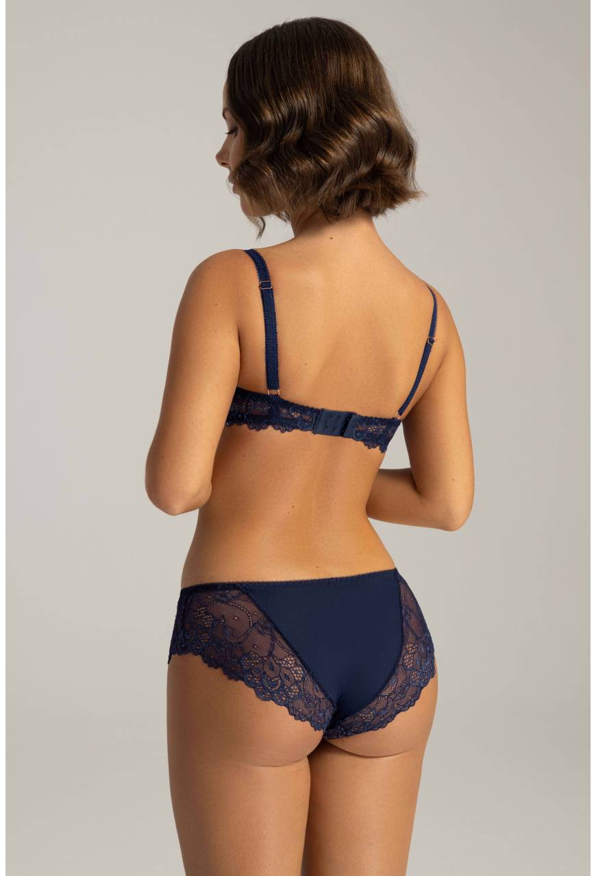 Biustonosz AVA granatowy, unoszący biust - AV 2137 Push Up Navy Blue