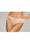 Brazyliany AVA beżowe – eleganckie z haftem AV 1924/B Beige