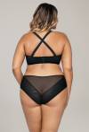 Biustonosz AVA bardotka czarna - AV 1787 STRAPLESS BLACK