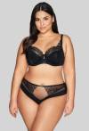 Biustonosz AVA czarny, półusztywniany - AV 2071 SEMI SOFT BLACK