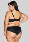 Biustonosz AVA czarny, półusztywniany - AV 2071 SEMI SOFT BLACK