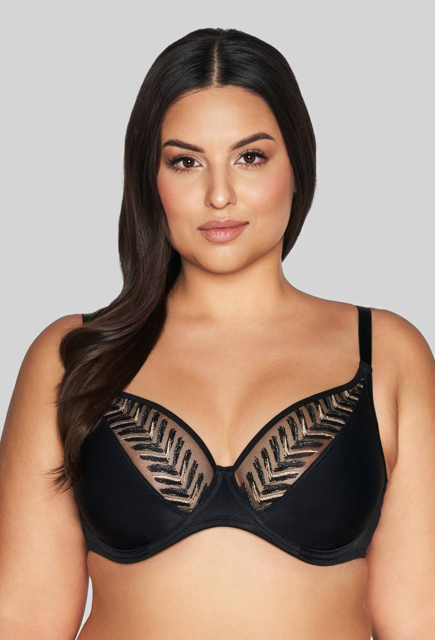 Biustonosz AVA czarny, miękka braletka – AV 2118 Soft Bralette Black
