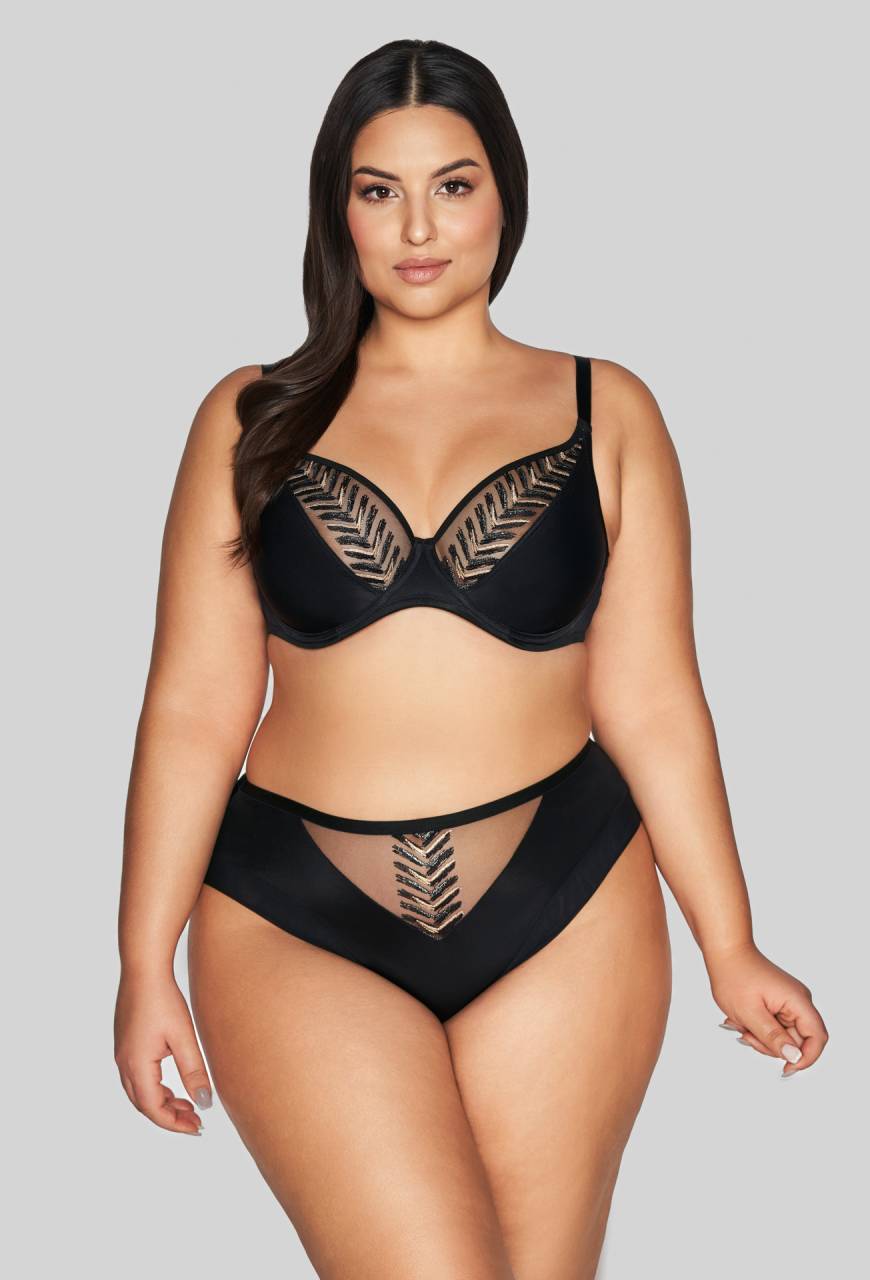 Biustonosz AVA czarny, miękka braletka – AV 2118 Soft Bralette Black