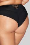 Brazyliany AVA czarne, eleganckie, haftowane – AV 2118/B Black