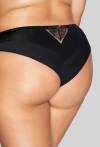 Brazyliany AVA czarne, zmysłowe, przezroczyste - AV 2121/B Black
