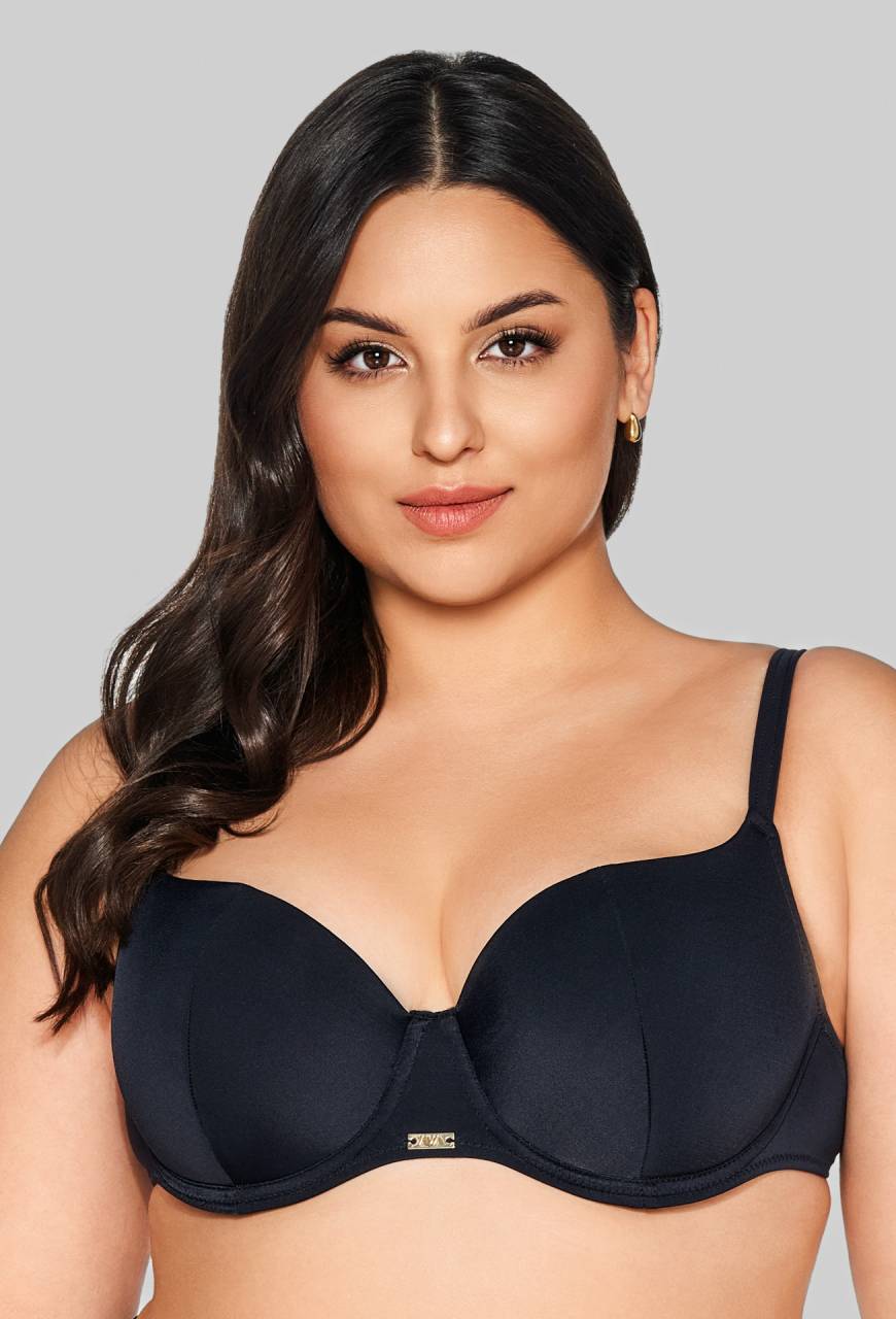 Biustonosz kąpielowy SK 313 Black Half Cup - wygoda i komfort