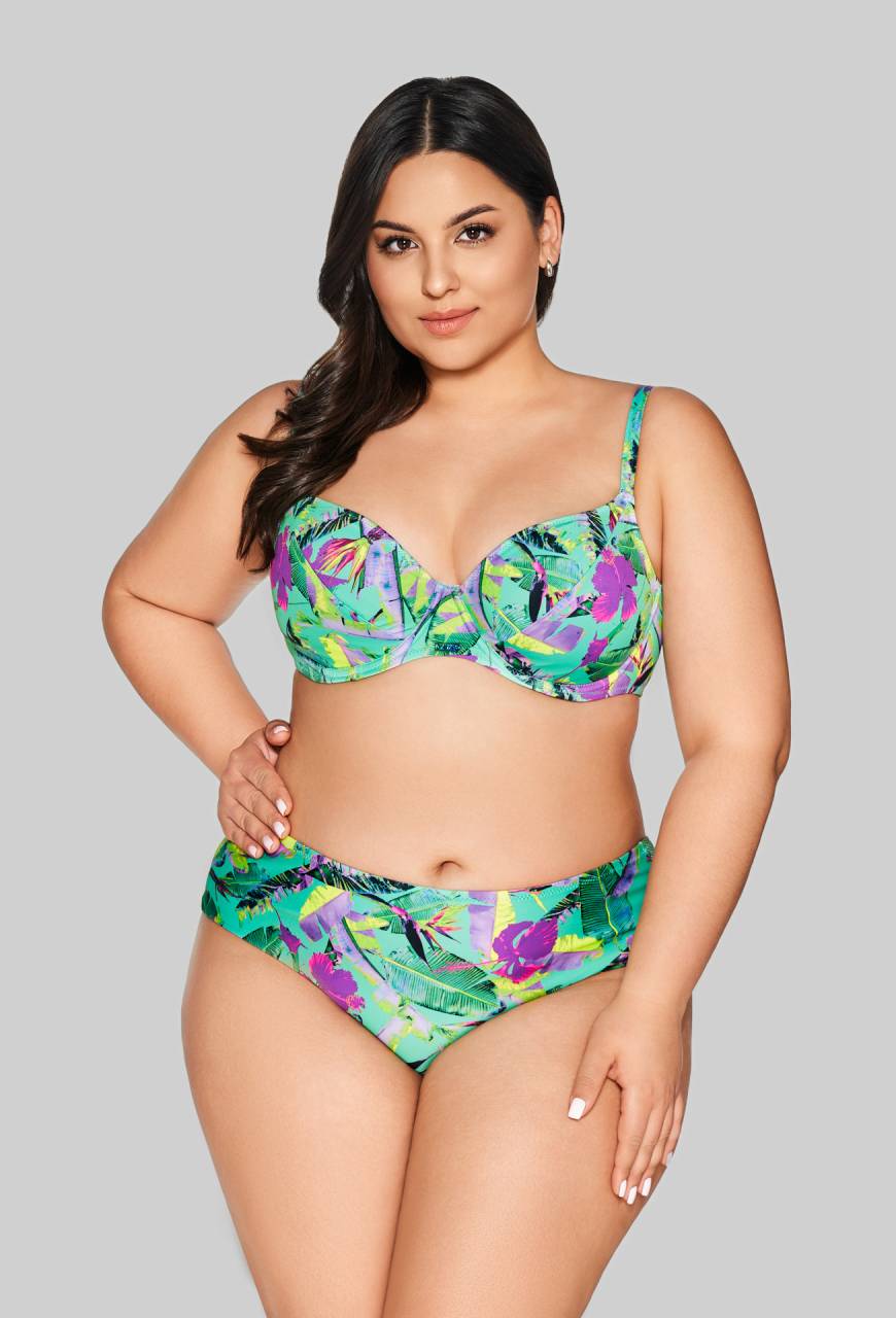 Biustonosz kąpielowy AVA miękki, zielony – SK 211 Soft Vibrant Green