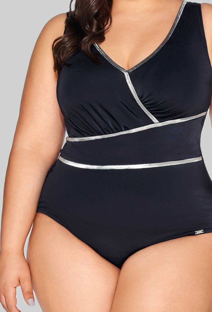 Strój kąpielowy jednoczęściowy AVA, modelujący, czarny – SKJ 62 Black