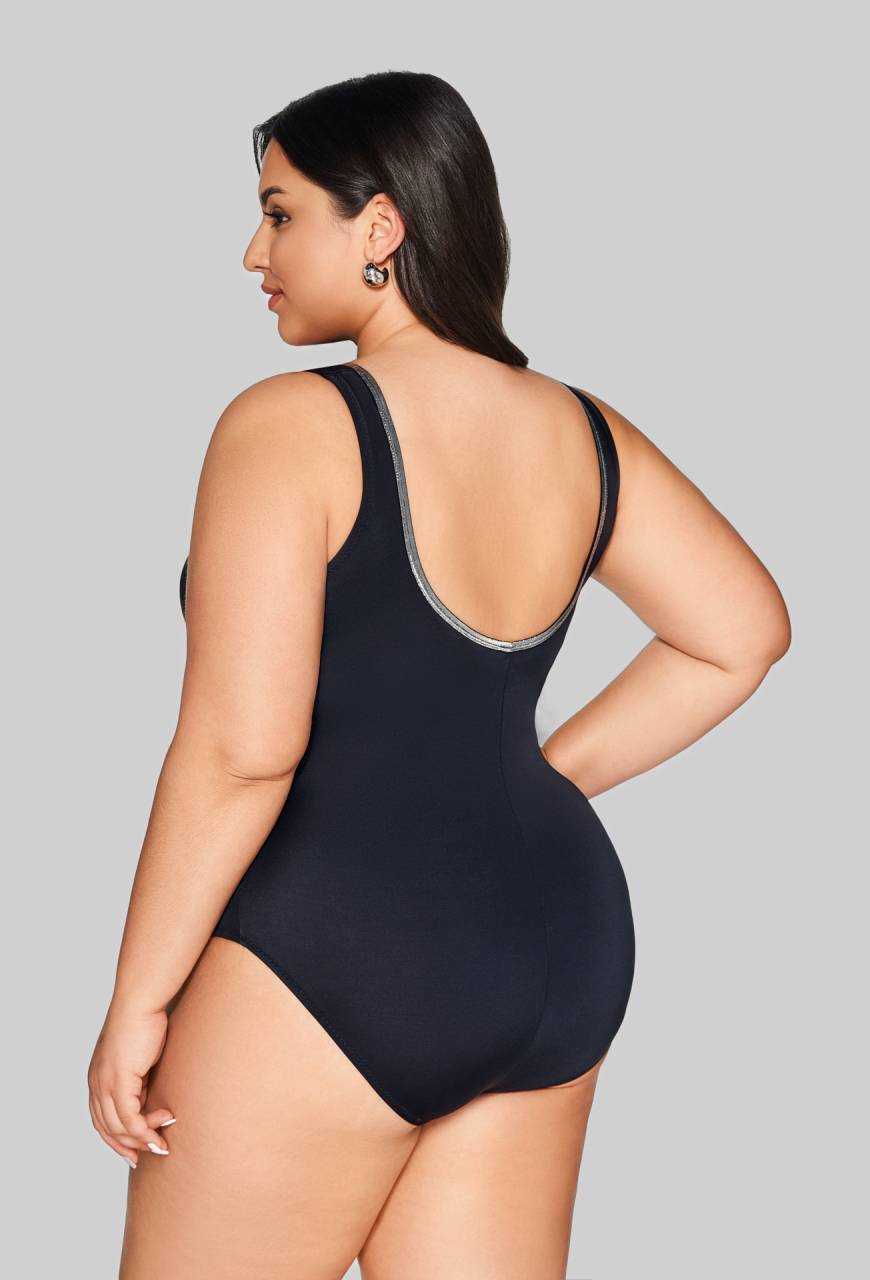 Strój kąpielowy jednoczęściowy AVA, modelujący, czarny – SKJ 62 Black