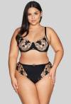 Biustonosz AVA czarny, haft, transparentny tiul – AV 2117 Soft Black