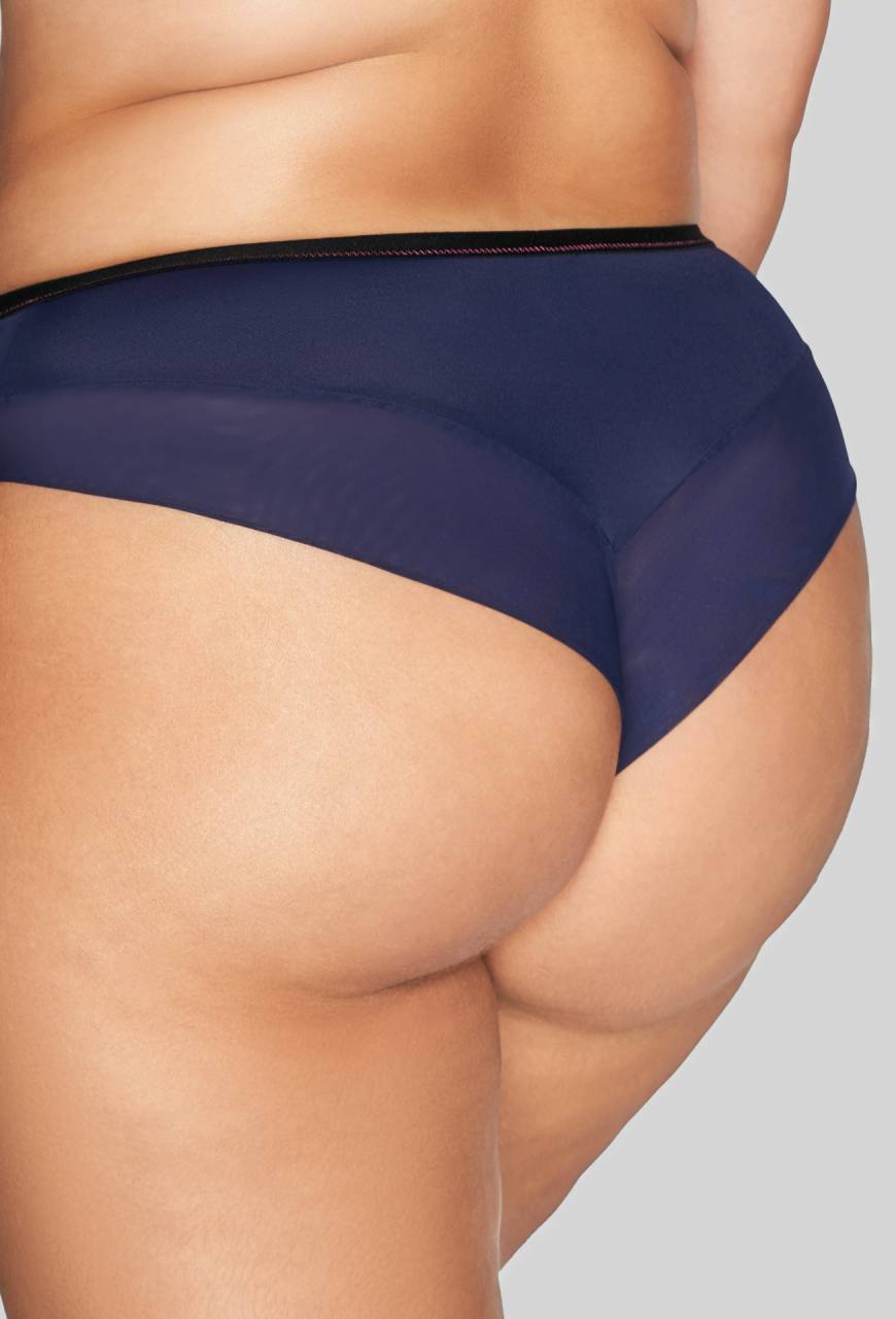 Brazyliany AVA granatowe, zmysłowe, eleganckie – AV 2119/B Navy Blue