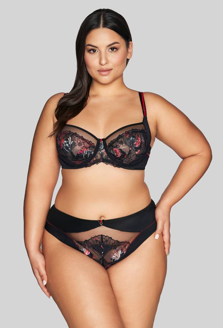 Biustonosz AVA czarny, miękkie miseczki –  AV 2122 Soft Black