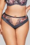 Figi AVA szare, haftowany tiul – AV 2123 Gray
