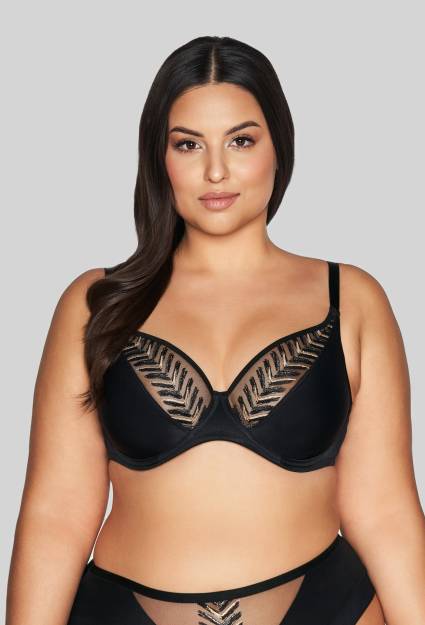 Biustonosz AVA czarny, miękka braletka – AV 2118 Soft Bralette Black