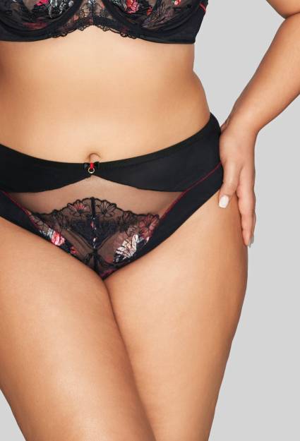 Figi majtki AVA czarne, zmysłowe  - AV 2122 Black