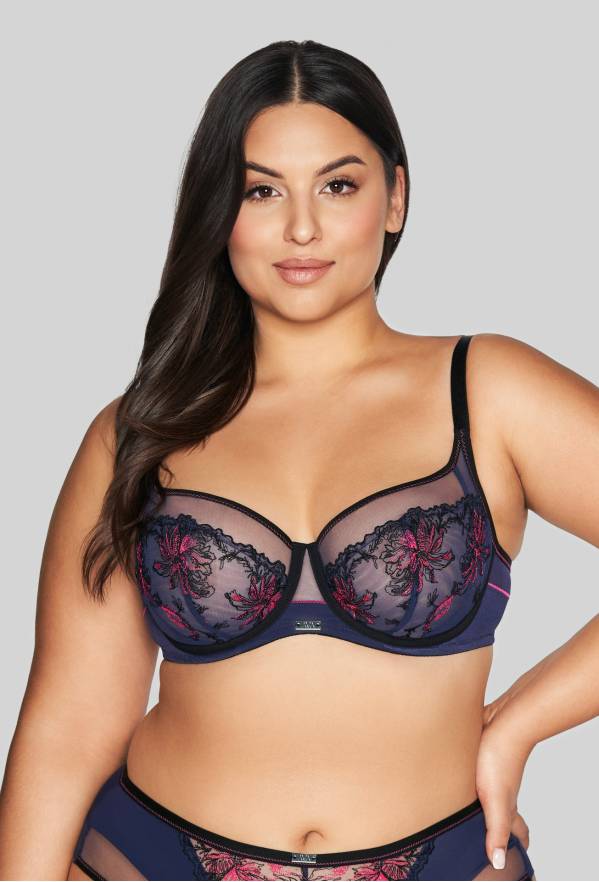Biustonosz AVA granatowy, miękkie miseczki – AV 2120 Soft Navy Blue