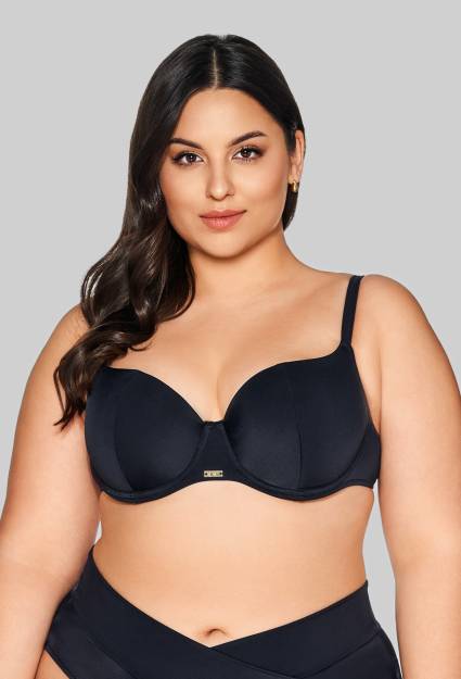 Biustonosz kąpielowy SK 313 Black Half Cup - wygoda i komfort