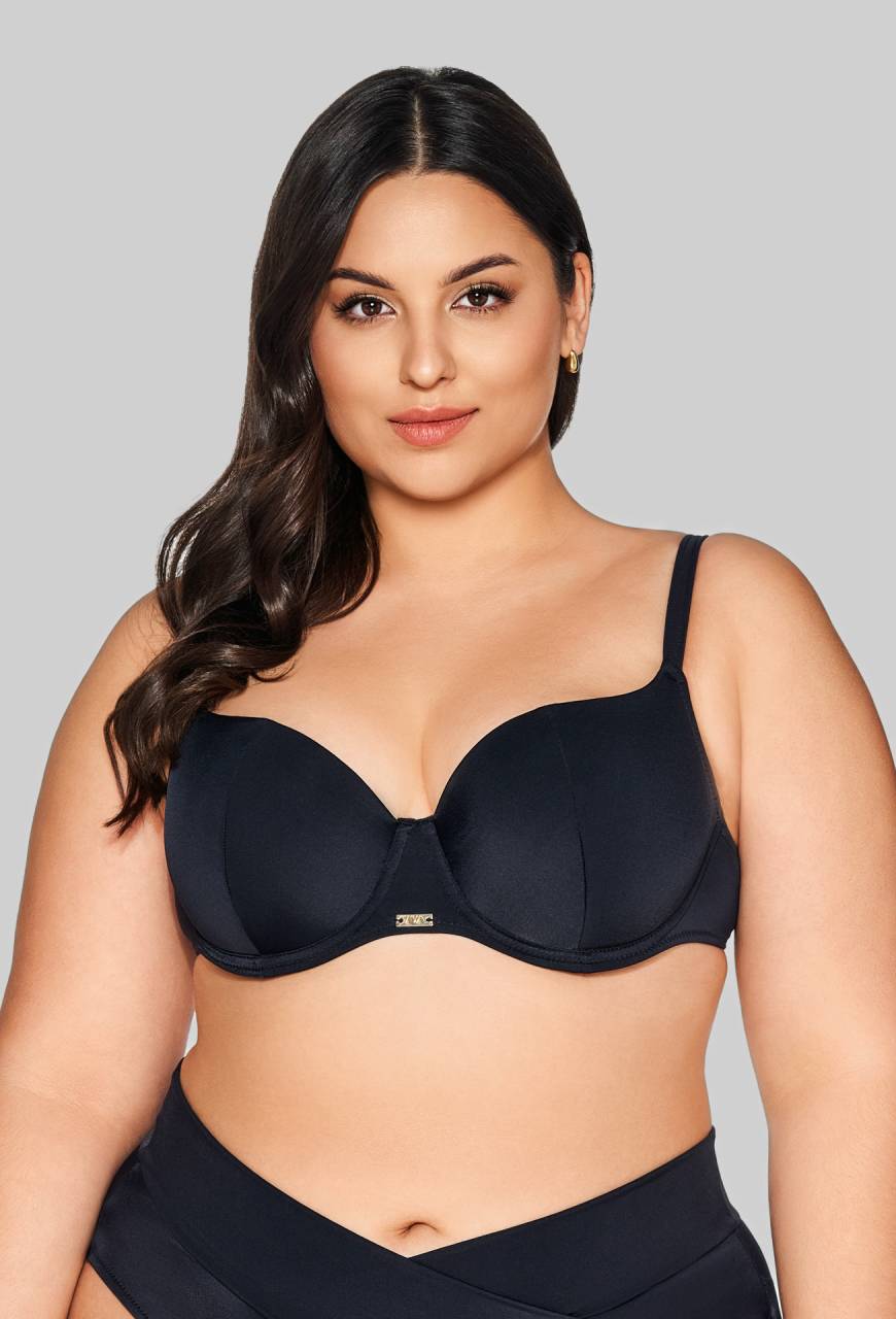 Biustonosz kąpielowy SK 313 Black Half Cup - wygoda i komfort