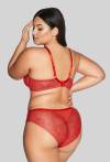 Biustonosz AVA czerwona zmysłowa, miękkie miseczki - AV 2128 Soft Red