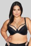 Biustonosz braletka AVA czarny, miękki -  AV 2136 Soft Black