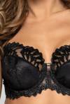 Sophie N° 02 semi soft bra, black