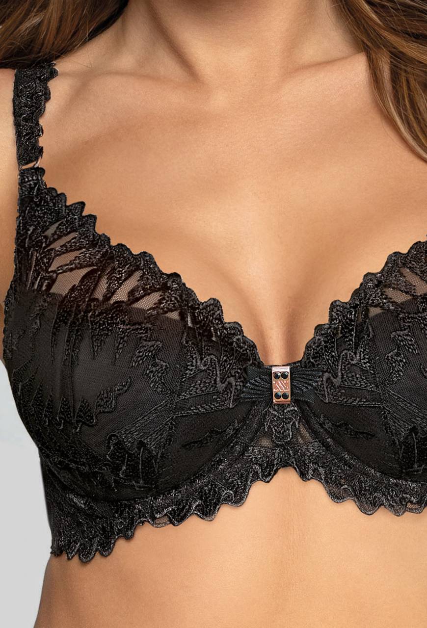 Biustonosz NOVIKA czarny – SOPHIE N° 01 PUSH UP BLACK
