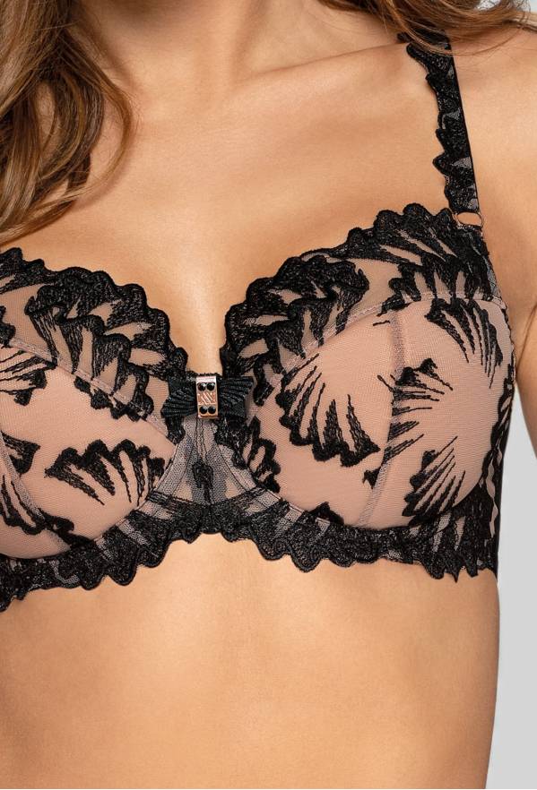 Sophie N° 02 semi soft bra, noir