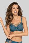 Demi N° 02 semi soft bra, blue topaz