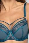 Demi N° 02 semi soft bra, blue topaz