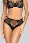 Figi czarne z wcięciami – STARLING N BRIEFS BLACK