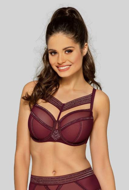 Lou Lou N° 02 semi soft bra, wine