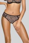 Figi NOVIKA czarne  –  z lamparcim wzorem STELLA N BRIEFS BLACK