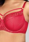 Biustonosz NOVIKA Semi Soft – czerwień i elegancja MARGOT N° 02