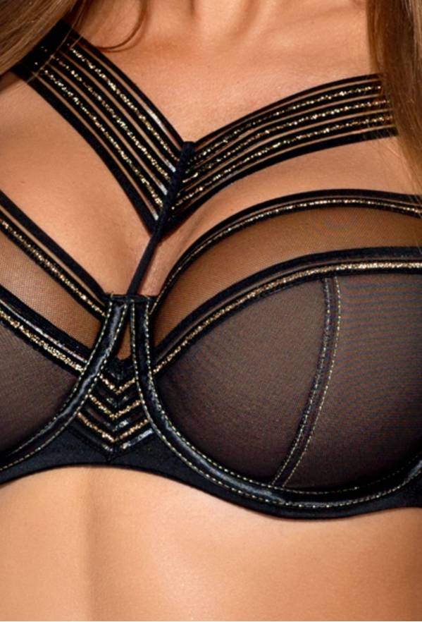 Lou Lou N° 02 semi soft bra, black
