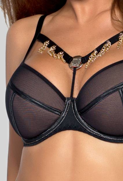 Pure Poison N° 01 push-up bra, black