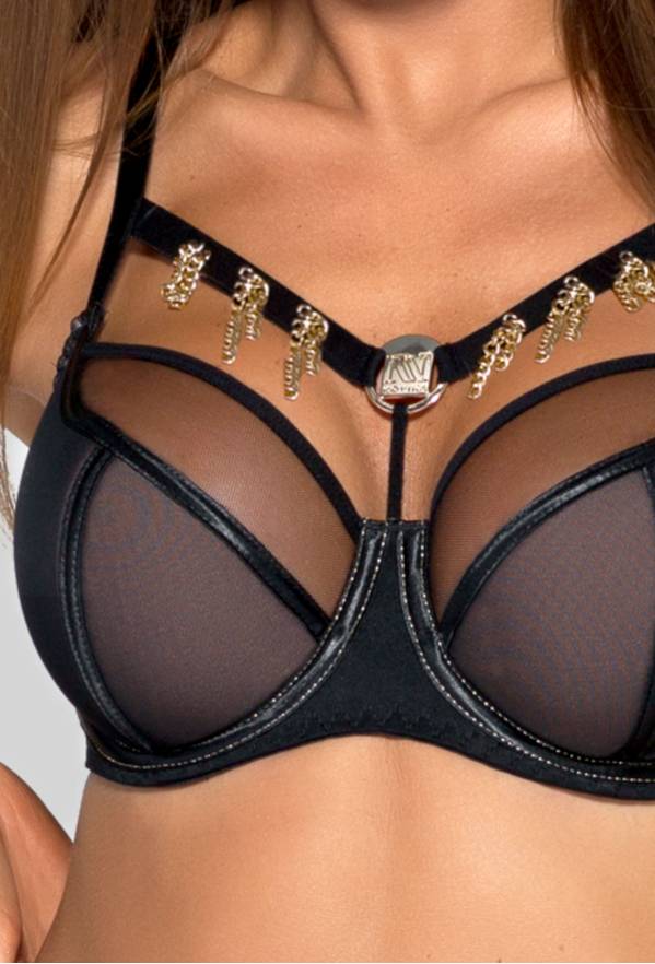 Pure Poison N° 02 semi soft bra, black
