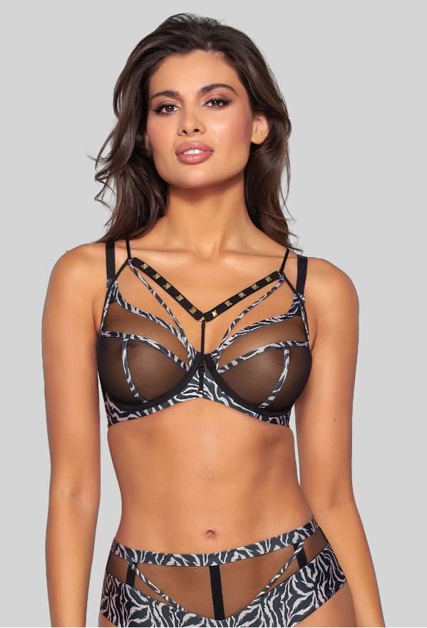 Biustonosz NOVIKA miękki czarny - MENESS N° 03 SOFT BLACK