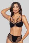 Biustonosz NOVIKA czarny, półusztywniany – ZOELLE N° 02 SEMI SOFT BLACK