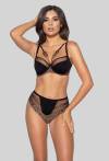 Biustonosz NOVIKA czarny, półusztywniany – ZOELLE N° 02 SEMI SOFT BLACK
