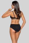 Biustonosz NOVIKA czarny, półusztywniany – ZOELLE N° 02 SEMI SOFT BLACK