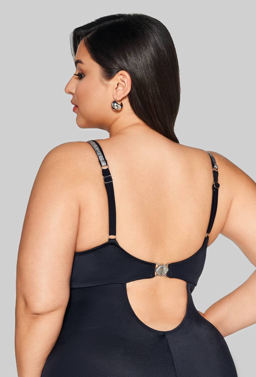 SKJ 63 Black One-Piece Swimsuit