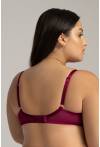 Zmysłowy Biustonosz AVA Semi Soft w Kolorze Czerwonego Wina - AV 2149