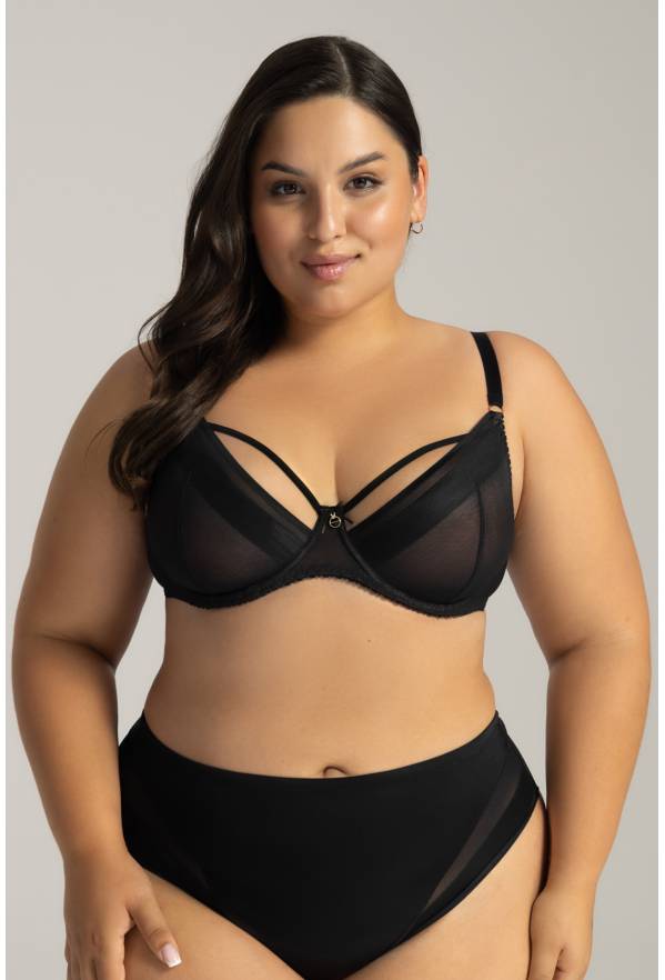 Biustonosz AVA, miękki, czarny – AAV 1824/4 Soft Black