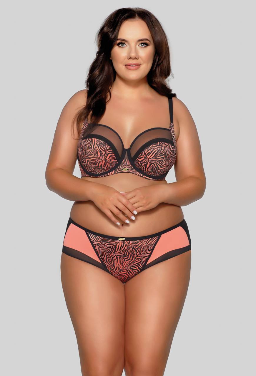 Biustonosz AVA tygrysie paski, miękki, tiul – AV 1130/3 Tiger Soft
