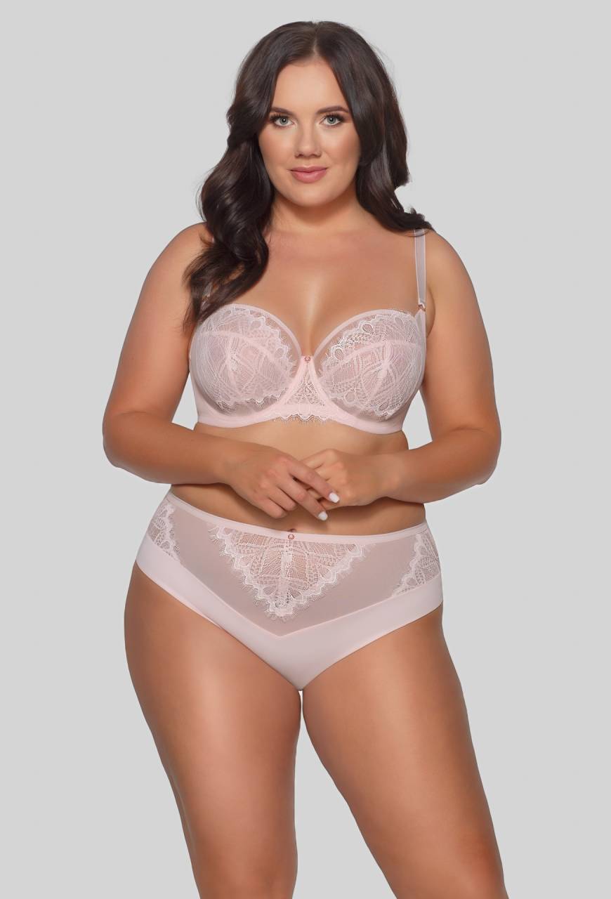 Biustonosz AVA różowy, miękki, koronka – AV 2077 Soft Petal Pink