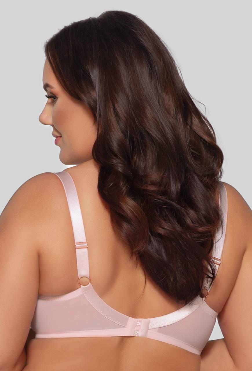 Biustonosz AVA różowy, miękki, koronka – AV 2077 Soft Petal Pink