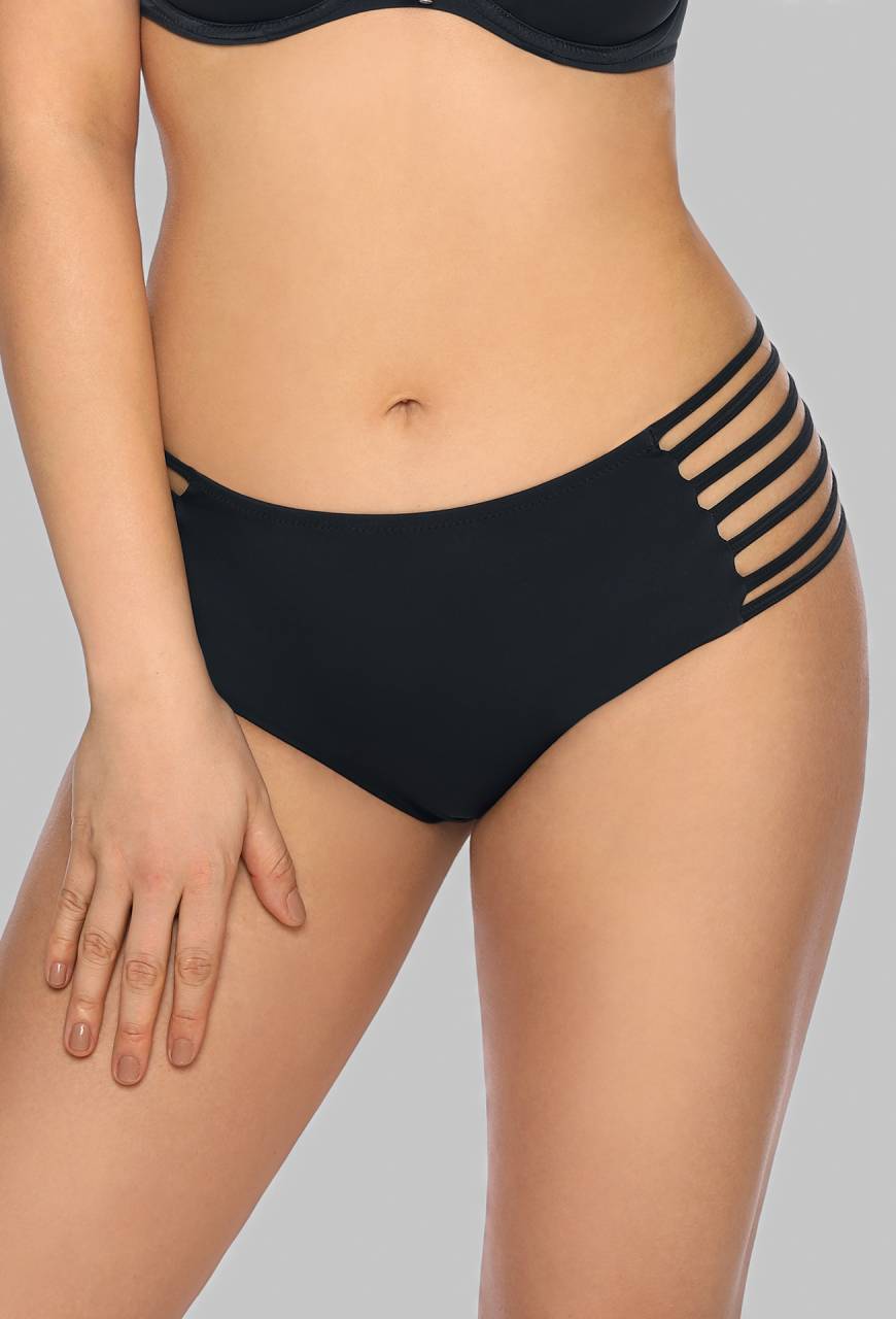 Figi czarne kąpielowe AVA z paseczkami – SF 13/6 BLACK