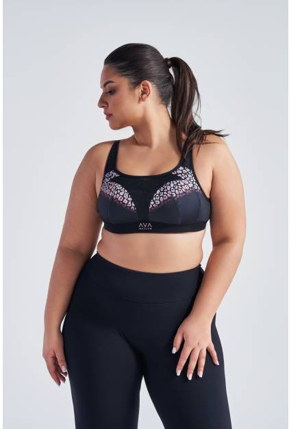 Carri soft sports bra, black