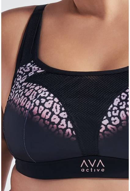 Carri soft sports bra, black